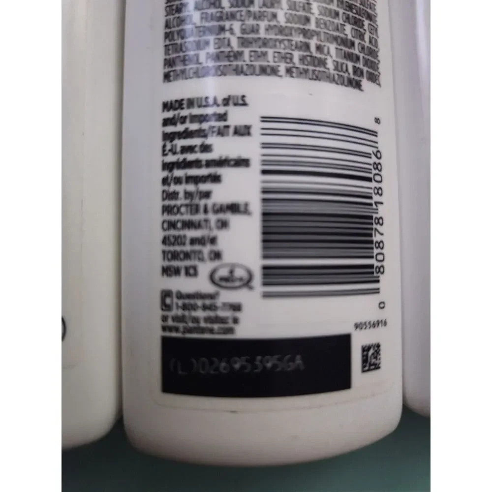Pantene Daily‎ Moisture Renewal Shampoo 7 Bottles Travel Size 3.38 OZ